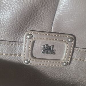 The Sak Taupe Leather Shoulder Bag